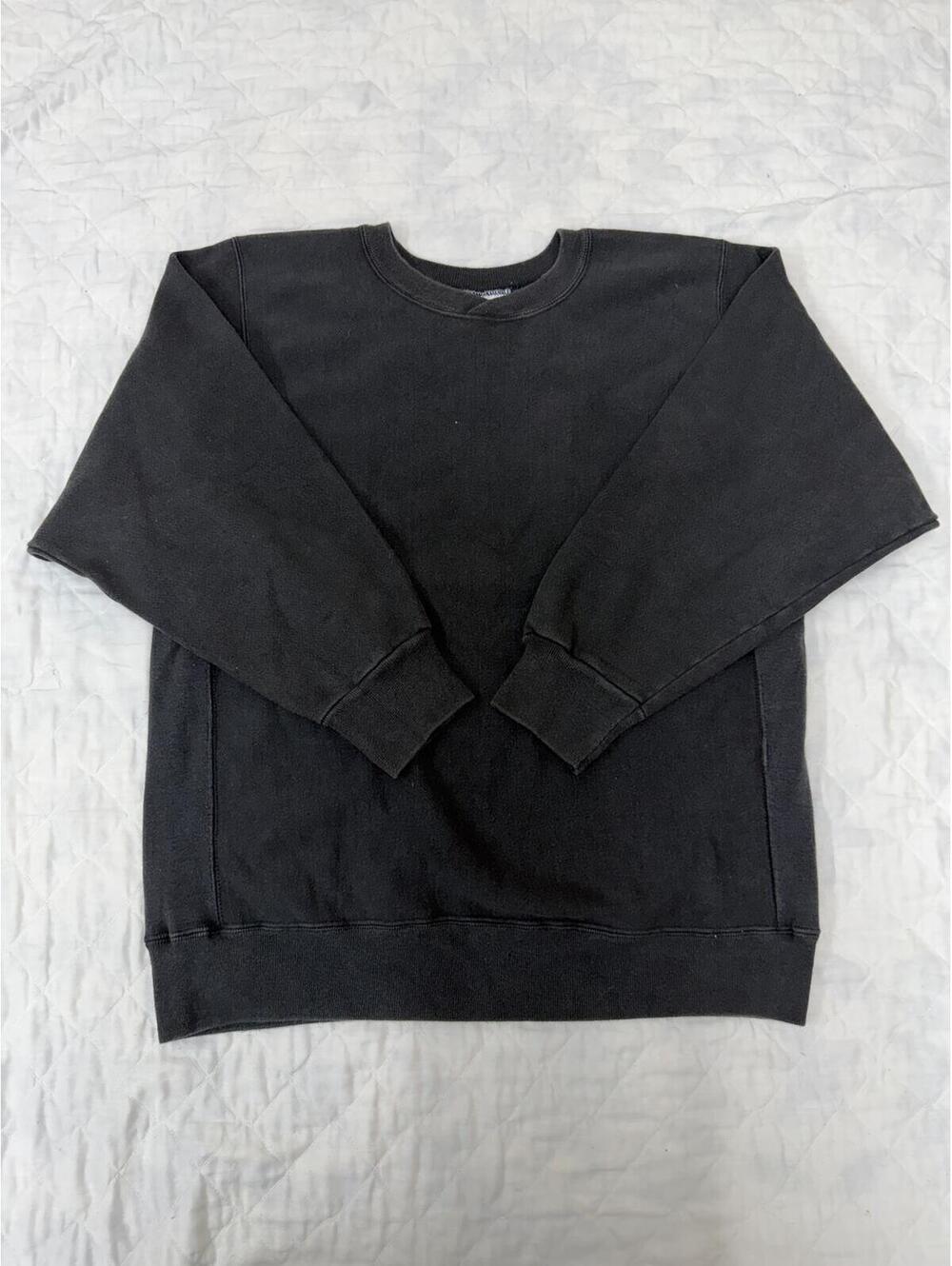 Vintage 90s Hanes Beefy Blank Black Crewneck Sweatshirt